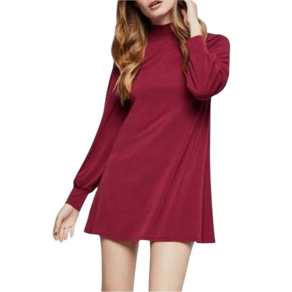 BCBG Generation Turtle Neck Pull Over L/S Mini Dress
